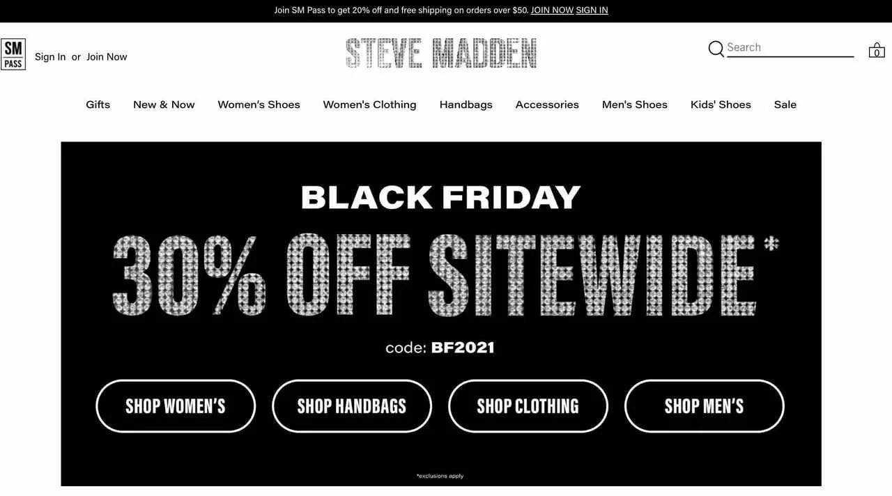 Black Friday Steve Madden