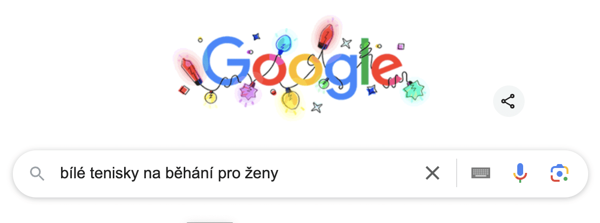 klíčová slova Google