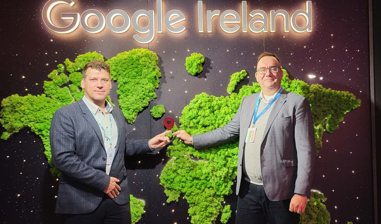 Michal Lichner a Ján Aštary v Dubline na Google Partner Awards